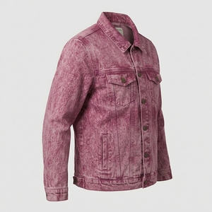Veste en jean pour homme haut de gamme, best-seller, tendance, streetwear décontracté avec fabrication OEM ODM et solutions d'approvisionnement internationales. - Product Image 5