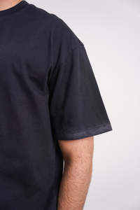 Camiseta de Cuello Redondo para Hombre, Color Sólido, Lavado Ácido, Corte Ajustado, Talla Adulto, Precio Bajo, Diseño Moderno - Product Image 5