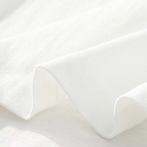 Camiseta de hombre de algodón de doble capa, holgada, con hombros caídos, de doble manga, lisa, de gran tamaño, producto de moda. - Product Image 5