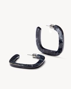 H CRAFT Élégantes Boucles d'Oreilles à Clip en Résine Faites à la Main, Finition Brillante, Design Classique, Légères, Accessoires de Mode pour le Quotidien et les Fêtes - Product Image 4