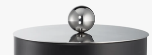 Luxury Double Walled Factory Wholesale Modern Matte Black Stainless Steel Ice <b>Bucket</b> <b>with</b> <b>Lid</b> & Silver Ball Feet for Barware - Product Image 5