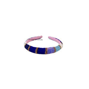 Customizable Handcrafted Glass Beaded Hoop Headband for Women Colorful Design <b>Party</b> Wear One Size Fits All Made customized hoop - Product Image 3