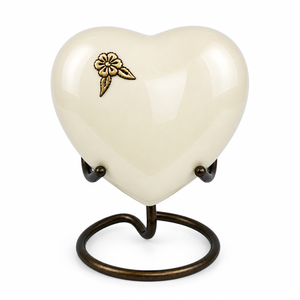 White Brass Silver Engraved Heart Shaped <b>Keepsake</b> Cremation <b>Memorial</b> <b>Keepsakes</b> Urn for Funeral Ashes - Product Image 6