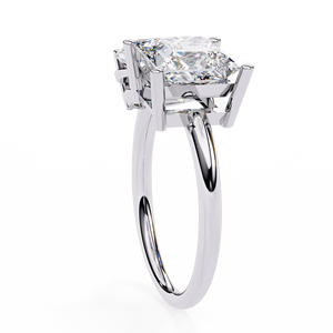 Luxury Vvs Lab Grown Diamond Engagement <b>Ring</b> IGI Certified Lab Created Diamond 925 <b>Silver</b> <b>Solitaire</b> <b>Ring</b> Custom Women Jewelry - Product Image 2