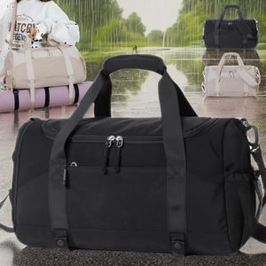 Bolsa Deportiva Multifuncional con Logotipo Personalizado, con Soporte para Esterilla de Yoga y Compartimento para Zapatos, Bolsa de Viaje Impermeable - Product Image 4