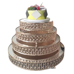 Assiette de service de haute qualité pour hôtel et restaurant, support à gâteau en acier inoxydable, métal écologique - Product Image 5
