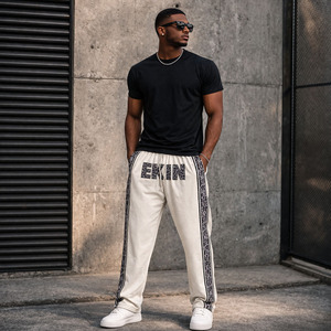 Pantalon de jogging ample pour homme Ekin Impex, impression par transfert thermique de haute qualité, surdimensionné, en molleton 100% coton lourd - Product Image 3