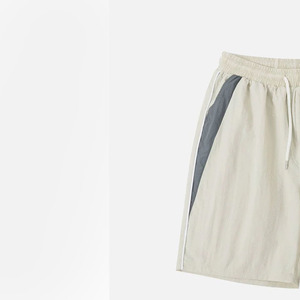 Shorts Bermuda en Coton pour Homme, Couleur Unie, Bande Latérale, Cordon de Serrage, Longueur Genou, Décontracté, Séchage Rapide, Respirant - Product Image 6