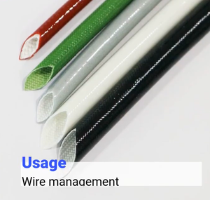 Manchon en fibre de verre isolé thermiquement et ignifuge, recouvert de silicone, pour applications à haute température, homologué 600V - Product Image 5