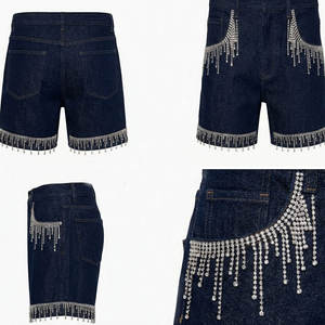 กางเกงยีนส์ขาสั้นผู้ชายสไตล์สตรีทแฟชั่น ใส่สบายสำหรับฤดูร้อน ทำจากผ้าฝ้าย - Product Image 5