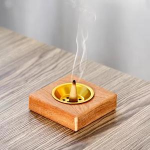 Brûleur d'encens en bois de luxe, design minimaliste, qualité supérieure pour la diffusion de parfums à la maison, taille personnalisée disponible, brûleur en bois fait main - Product Image 2