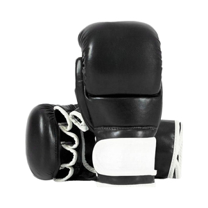 Guantes de Entrenamiento de MMA de Cuero Premium para Sparring, Golpeo, Grappling y Fitness, Fabricante de Guantes de Combate con Logotipo Personalizado OEM - Product Image 3