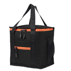 Sac isotherme en polyester avec porte-bouteille, sac de transport alimentaire réutilisable pour le bureau, l'école, les voyages et les repas quotidiens - Product Image 2