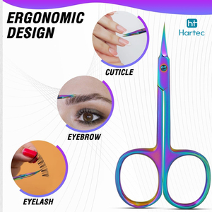 Meilleur fournisseur, nouvelle arrivée, outil de coupe des ongles à pointe fine facile à utiliser, ciseaux de manucure en acier inoxydable courbés avec poignées en acier - Product Image 6