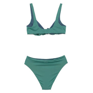 OEM Services Latest Style Women Bikini Sets High Quality Solid Material Cheap Price Custom Design Front Logo Breathable - Product Image 2