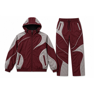 Ensemble coupe-vent à faible quantité minimale de commande (MOQ) avec tailles S, M, L, XL, veste coupe-vent pour homme avec personnalisation du logo. - Product Image 2