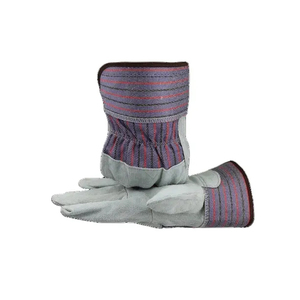 ถุงมือหนังวัวคุณภาพพรีเมียม ป้องกันการบาด ทนความร้อน ถุงมือป้องกันเพื่อความปลอดภัย ถุงมือหนังสำหรับงานก่อสร้าง - Product Image 6