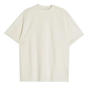 Camiseta Oversize de Algodón 100% de 210 g/m² con Hombros Caídos y Cuello Mock, Ajuste Holgado para Hombre, Venta al por Mayor - Product Image 4