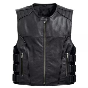 Chaleco de Invierno de Cuero Genuino para Hombre de Alta Calidad con Servicio OEM, Ropa Exterior Informal a la Moda, Transpirable, Ajustado y Funcional - Product Image 5