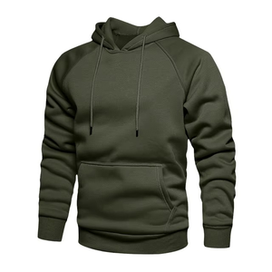 Sudaderas con capucha transpirables de manga larga para hombre, estilo urbano, de algodón grueso con bordado. - Product Image 4