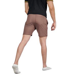 Shorts de sport pour hommes personnalisés de haute qualité, 100% coton, séchage rapide, respirant, pour l'entraînement estival, vente en gros, motif uni décontracté - Product Image 2