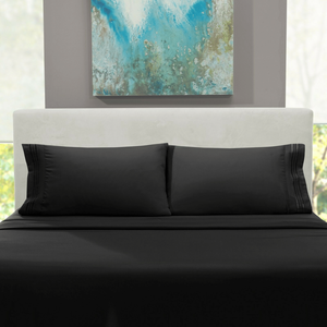 Hotel Luxury 4-Piece Bed Sheet Set Ultra Soft Deep Pocket Sheet & <b>Pillowcase</b> - Product Image 6