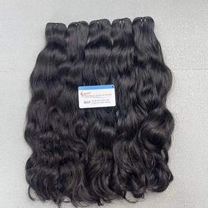 Precio al por mayor paquete de cabello crudo Natural 100% extensiones de cabello de trama ondulada humana vietnamita sin caída Super sedoso listo para enviar - Product Image 4