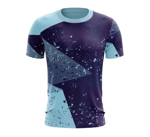 Custom Glow in the Dark 100% <b>Polyester</b> Sublimation Printed Breathable Oversized Sports T-Shirt with Front Logo - Product Image 1