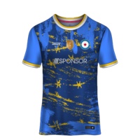 Ventes en gros de maillots de football en polyester 100% sublimés, uniformes de football personnalisés pour hommes avec logo, kits de maillots de football pas chers