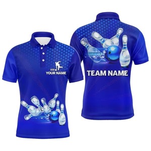 Custom Polo Shirts Personalized <b>Bowling</b> Jersey 100% Polyester for Men Team League Shirts Custom <b>Bowling</b> Polo Shirt - Product Image 1