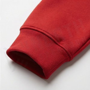 Ensemble de survêtement pour homme, rouge, à capuche, manches longues, couleur unie, sweat-shirt décontracté et pantalon de jogging avec poches à cordon - Product Image 6