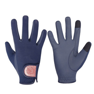 Bana Brother Soft Embossed Synthetic <b>Grip</b> Horse Riding <b>Gloves</b> All Season Unisex Equestrian <b>Gloves</b> <b>with</b> Adjustable Strap - Product Image 1
