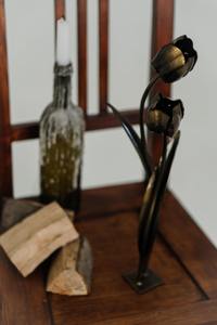 Objeto Decorativo de Metal con Forma de Tulipán para Mesa, Escultura Decorativa para Mesa Auxiliar, Decoración para Habitación Infantil, Aula y Sala de Estar - Product Image 2