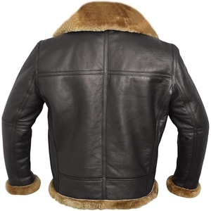 Chaqueta de Invierno Personalizada para Hombre, Estilo Casual, B3, de Piel de Oveja, Ecológica, Resistente al Viento, Forrada con Pelo de Sherpa, con Estampado Digital - Product Image 2