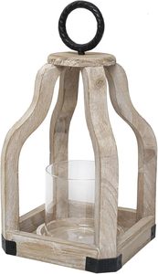 Fabricante OEM de Portavelas de Madera para Interiores con Ventana de Vidrio, Artículo Decorativo para Sala de Estar y Comedor - Product Image 6
