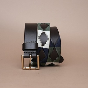 Cinturón de Cuero Personalizable para Equitación y Polo, con Hebilla de Pin para Hombre, Cuero de Primera Calidad, Bordado, Cinturón Deportivo, Accesorios para Montar a Caballo - Product Image 4