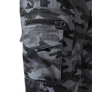 Pantalon cargo décontracté pour homme, coupe ample, avec cordon de serrage, multi-poches, élégant, pour les activités de plein air et les occasions décontractées, pantalon cargo urbain pour homme - Product Image 6