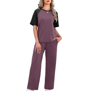 Lounge Wear Summer <b>Set</b> Women's Breathable Quick Dry Solid Color Women's <b>Sets</b> Outdoor Wear Outing To Use Lounge Wear Summer <b>Set</b> - Product Image 5