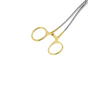 Portaagujas de madera Crile al por mayor, TC 16cm, curvado, de carburo de tungsteno y acero inoxidable, instrumento quirúrgico de precisión - Product Image 5