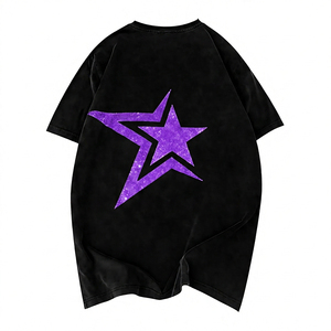T-shirt Homme Coupe Droite Courte en Coton/Spandex Respirant, Imprimé Délavé, Qualité Supérieure, Livraison Rapide - Product Image 3