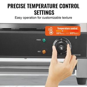 Macchina Elettrica Professionale per Crepes da 1700W, Piastra Antiaderente in Acciaio Inox da 16 Pollici, Griglia per Crepes e Pancake - Product Image 3