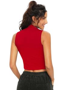 Fabricante de Camisetas Deportivas sin Mangas para Mujer de Calidad Profesional, Tela Duradera de Alto GSM, Suministro de Marca Privada - Product Image 4