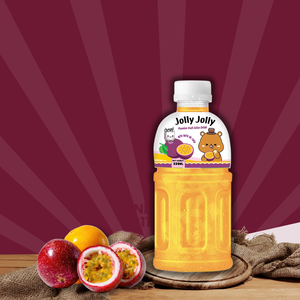 Bebida de Jugo de Nata de Coco de Fabricante Vietnamita, 320ml, Botella PET, Frutas Tropicales: Fresa, Coco, Melón, Maracuyá, Jolly Jolly - Product Image 5