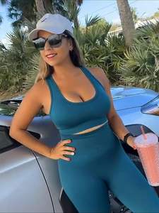 Ensemble de yoga de haute qualité pour femmes, pantalon de yoga, vêtements de sport pour femmes, ensembles de yoga à séchage rapide, coupe ajustée - Product Image 3