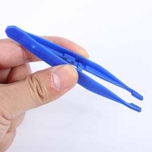 Pinzas para Cejas de Acero Inoxidable Azules con Punta Puntiaguda, Duraderas, Reutilizables, Juego de 10 Piezas, Pinzas Desechables con Pinza Reforzada para Niños - Product Image 6