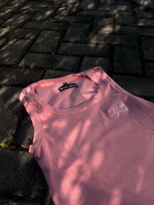 Custom Embroider Logo Private Label Sleeveless Shirts <b>Tank</b> <b>Top</b> for <b>Women</b> Ribbed <b>Knitted</b> Low MOQ <b>Tank</b> <b>Top</b> For Streetwear - Product Image 4