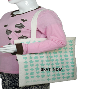 Sac fourre-tout promotionnel personnalisé avec logo imprimé pour femme, en toile 100 % coton, à bandoulière, avec poignée supérieure, de haute qualité et à prix abordable - Product Image 1