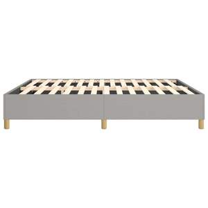 Base de Cama King Size Tapizada en Poliéster Gris Claro con Madera Contrachapada, Cómoda y Elegante - Product Image 6