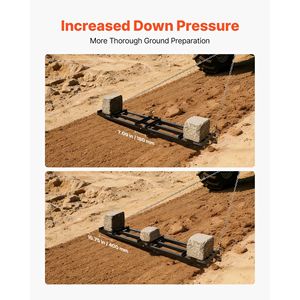 Erpice a Denti Pesante 96 x 20 Pollici, Larghezza Regolabile, Capacità di Carico 50 Libbre, per Livellamento Prato e Piazzamento Vialetti - Product Image 5