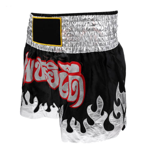Pantalones Cortos de Kick Boxing Unisex Hechos a Medida, Transpirables, Resistentes al Viento, Elásticos, Antiarrugas, de Poliéster/Algodón, para Artes Marciales, de Secado Rápido - Product Image 2